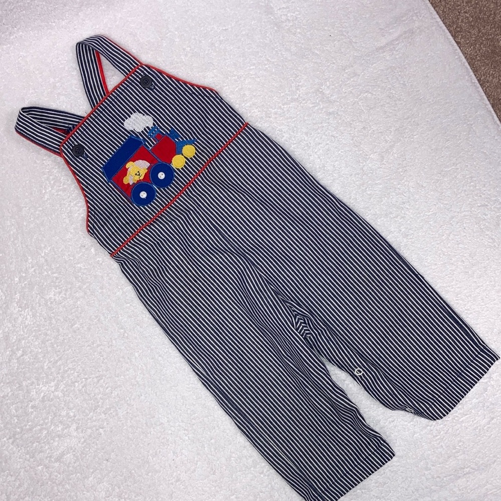 Vintage Healthtex engineer Stripef train overalls 24m